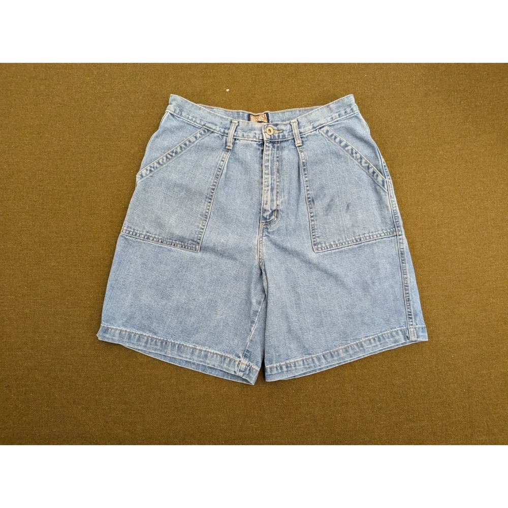 Vintage Guess USA Square Pocket Denim Jean Shorts Jorts Size 33 - Fits Like 31